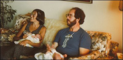 The couch in 1977, 2 years old.